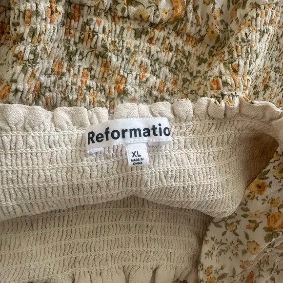 Reformation Fable Dress in Lima Size xl - Picture 7 of 9